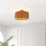 Safavieh Selah 5 Light Flush Mount , FLU4104 - Natural / Gold