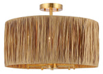 Safavieh Selah 5 Light Flush Mount , FLU4104 - Natural / Gold