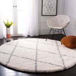 Safavieh Fontana Shag 815 Rug, FNT815 - Cream / Grey