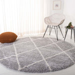Safavieh Fontana Shag 815 Rug, FNT815 - Grey / Cream