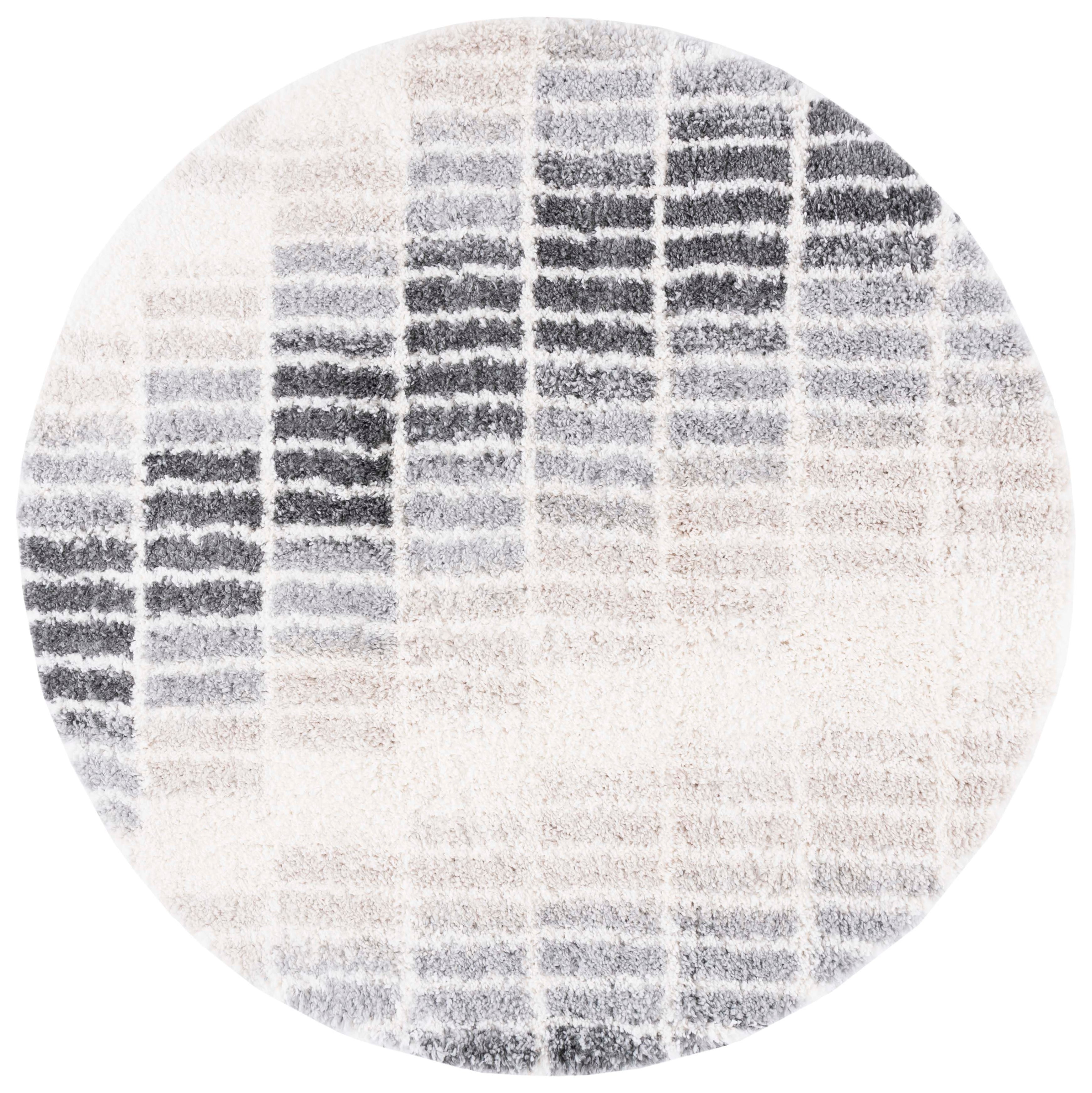 Safavieh Fontana Shag 823 Rug, FNT823 - Ivory / Grey