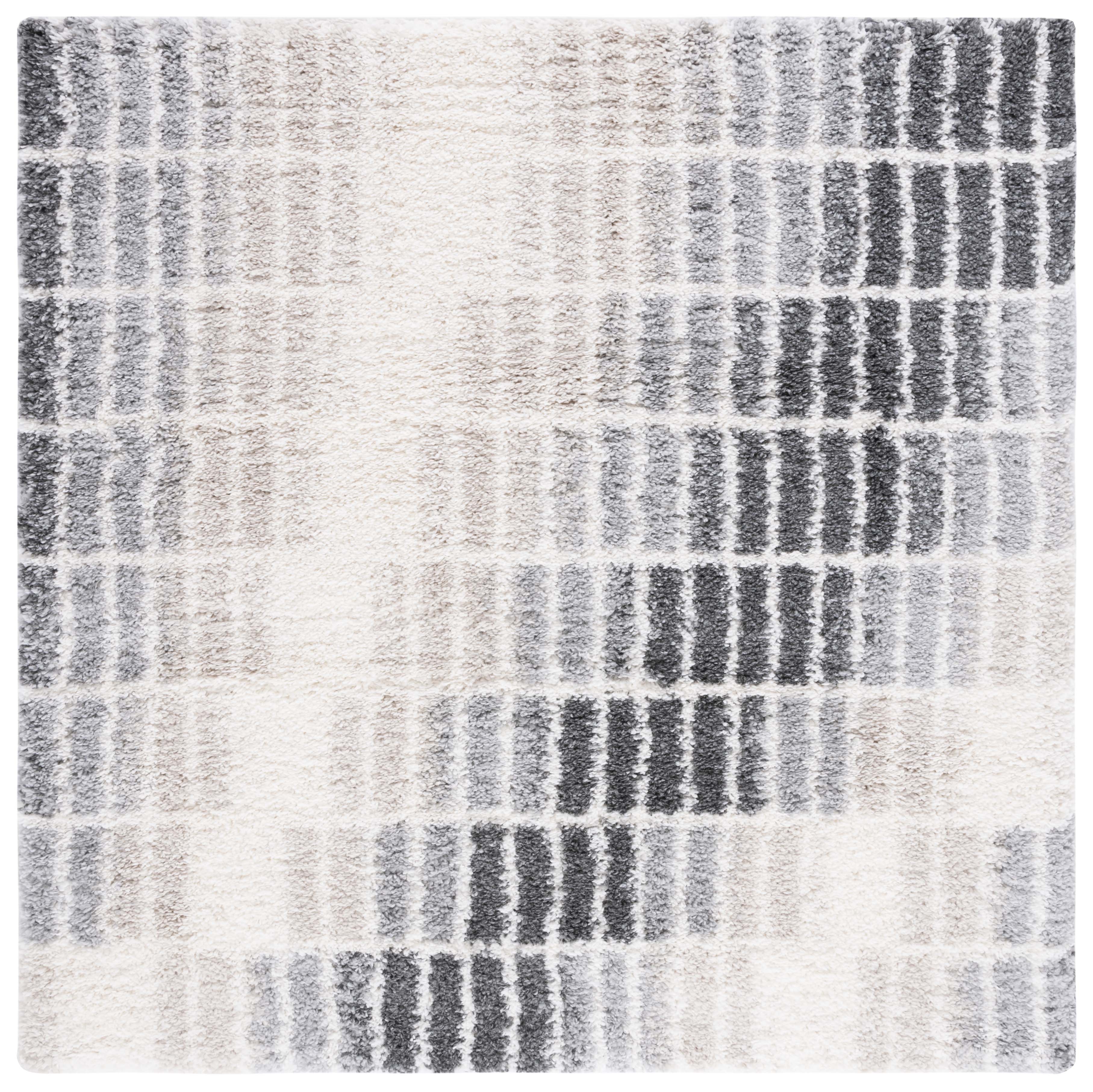 Safavieh Fontana Shag 823 Rug, FNT823 - Ivory / Grey