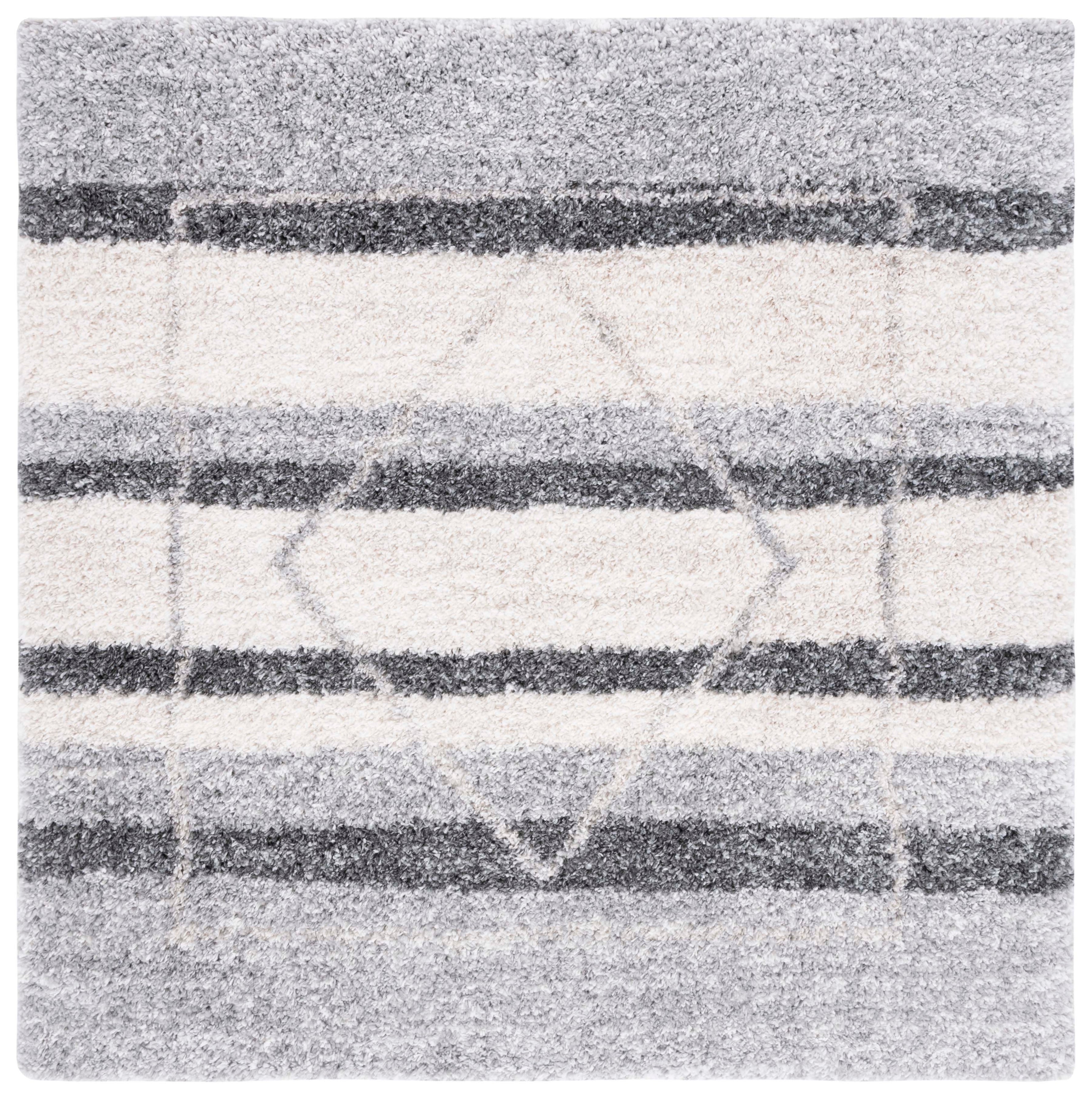 Safavieh Fontana Shag 825 Rug, FNT825 - Ivory / Grey