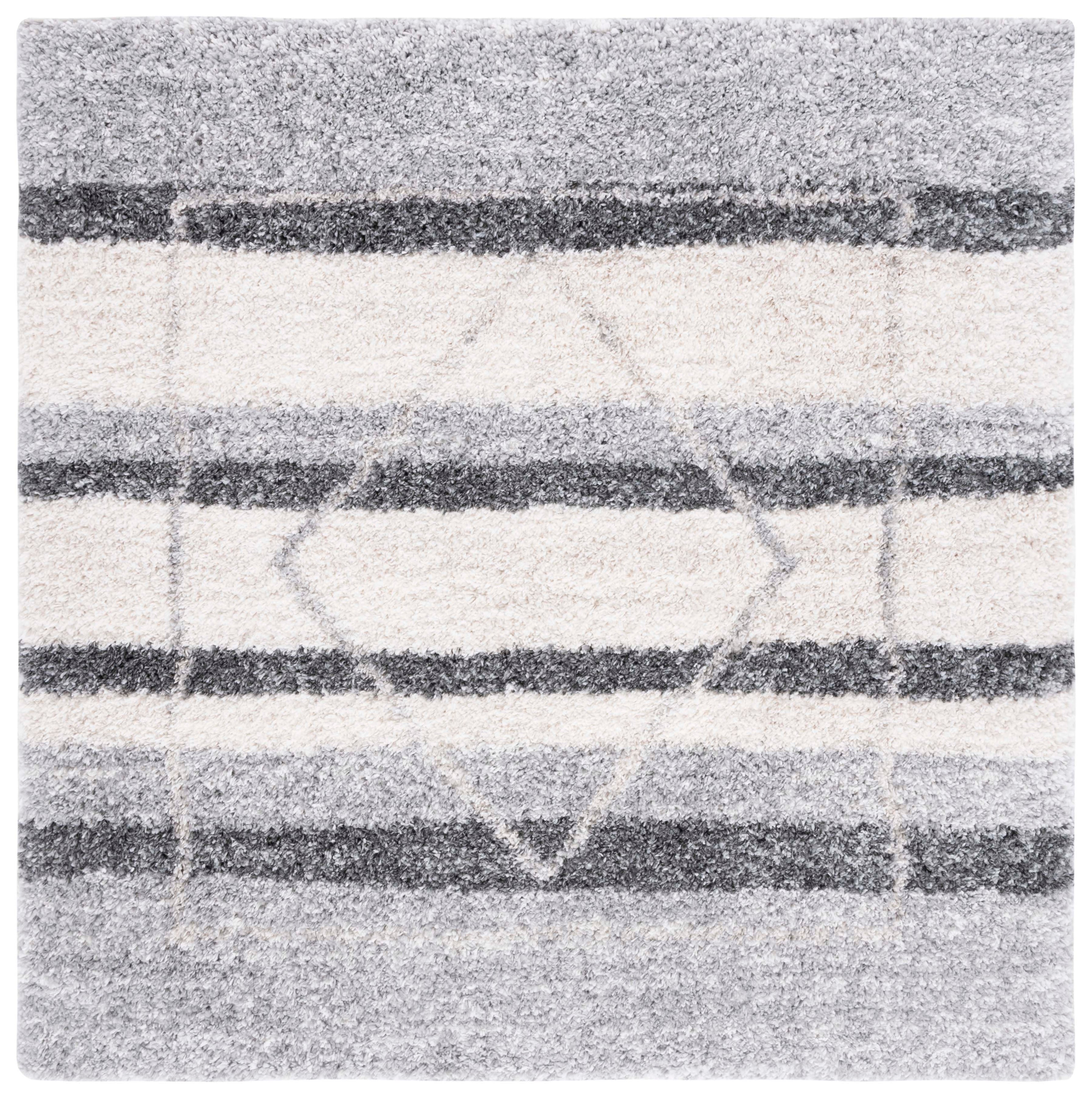 Safavieh Fontana Shag 825 Rug, FNT825 - Ivory / Grey