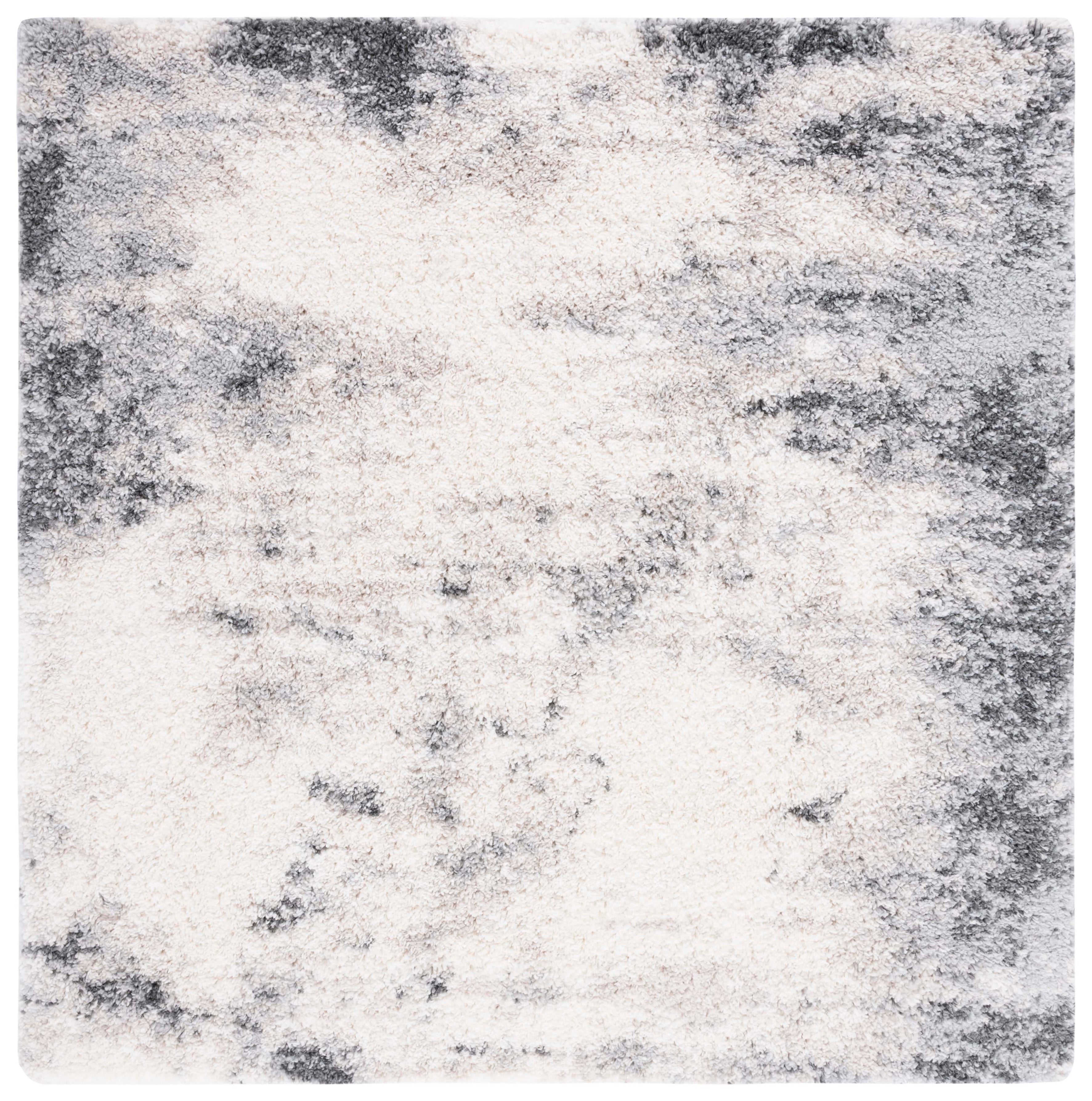 Safavieh Fontana Shag 831 Rug, FNT831 - Ivory / Grey