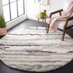 Safavieh Fontana Shag 833 Rug, FNT833 - Ivory / Grey