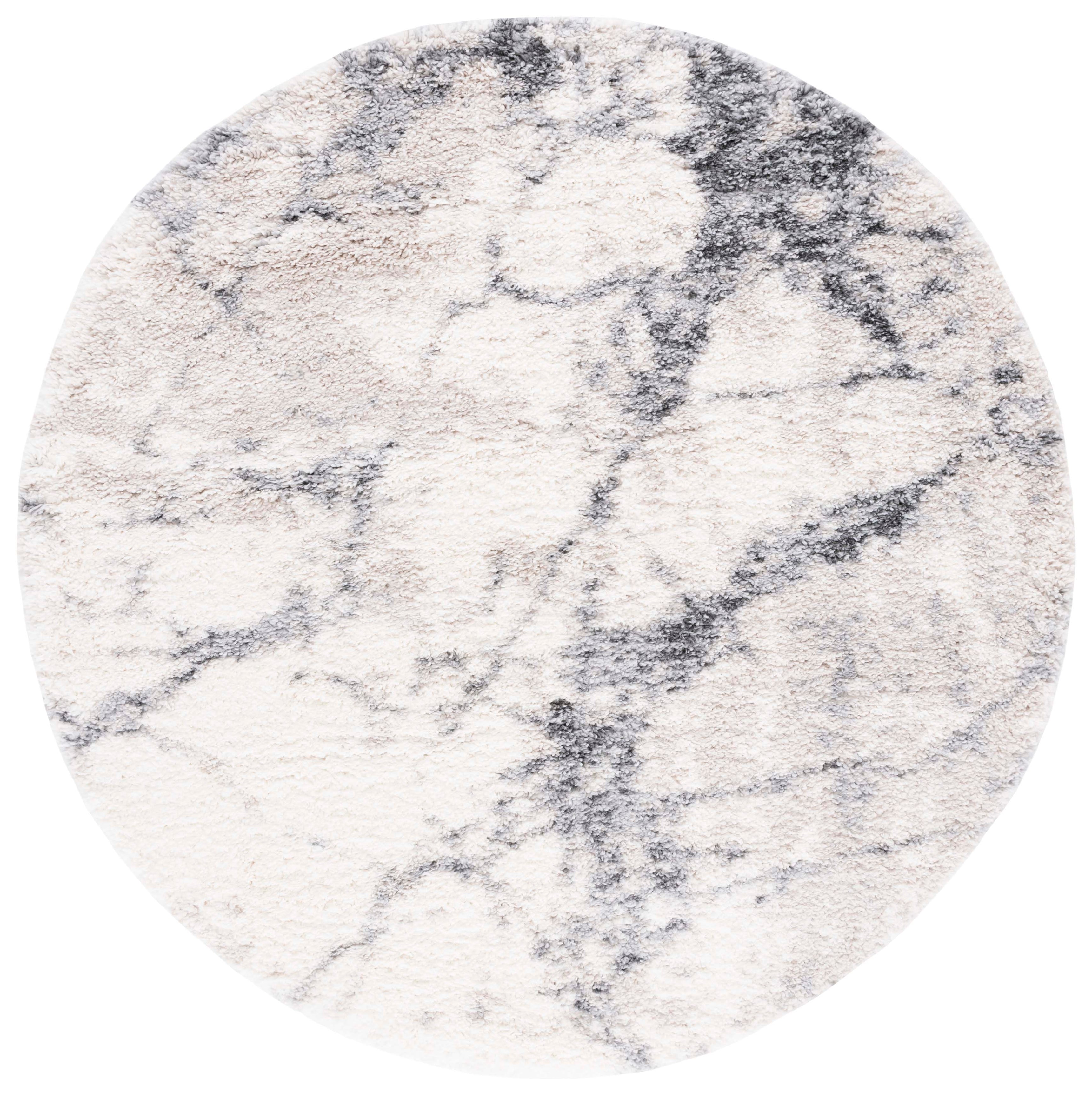 Safavieh Fontana Shag 834 Rug, FNT834 - Ivory / Grey