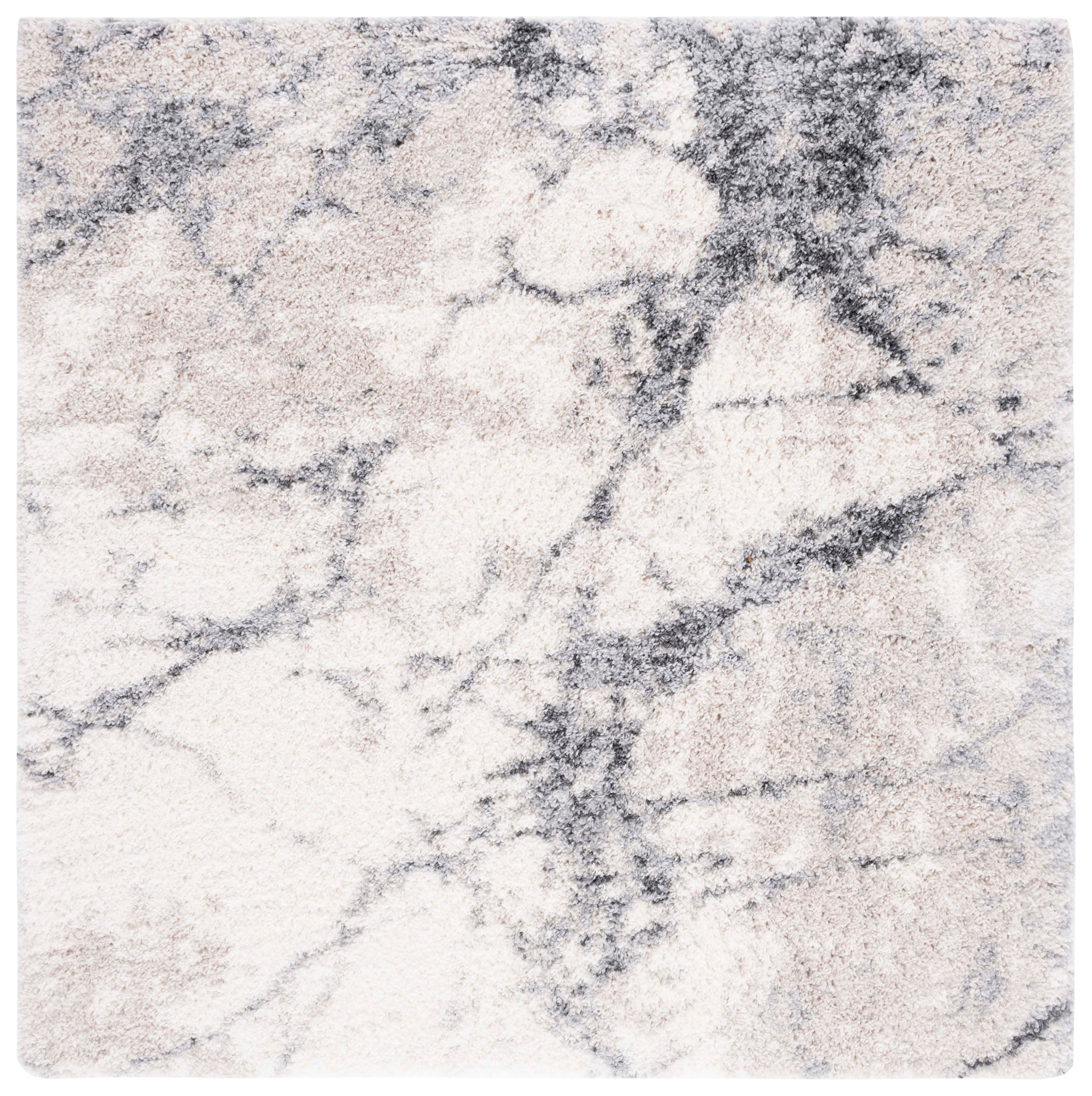 Safavieh Fontana Shag 834 Rug, FNT834 - Ivory / Grey