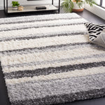Safavieh Fontana Shag 835 Rug, FNT835 - Ivory / Grey