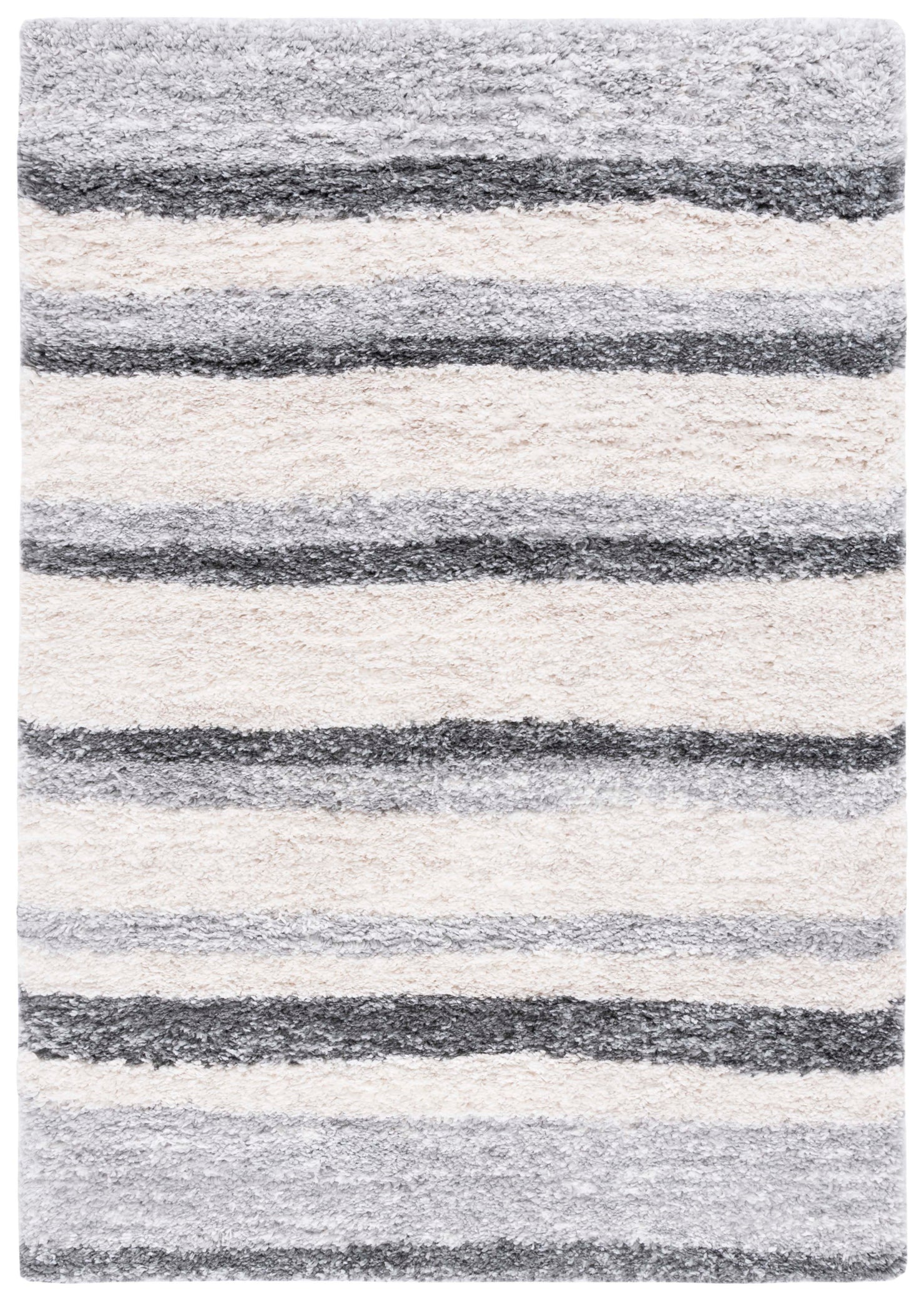 Safavieh Fontana Shag 835 Rug, FNT835 - Ivory / Grey