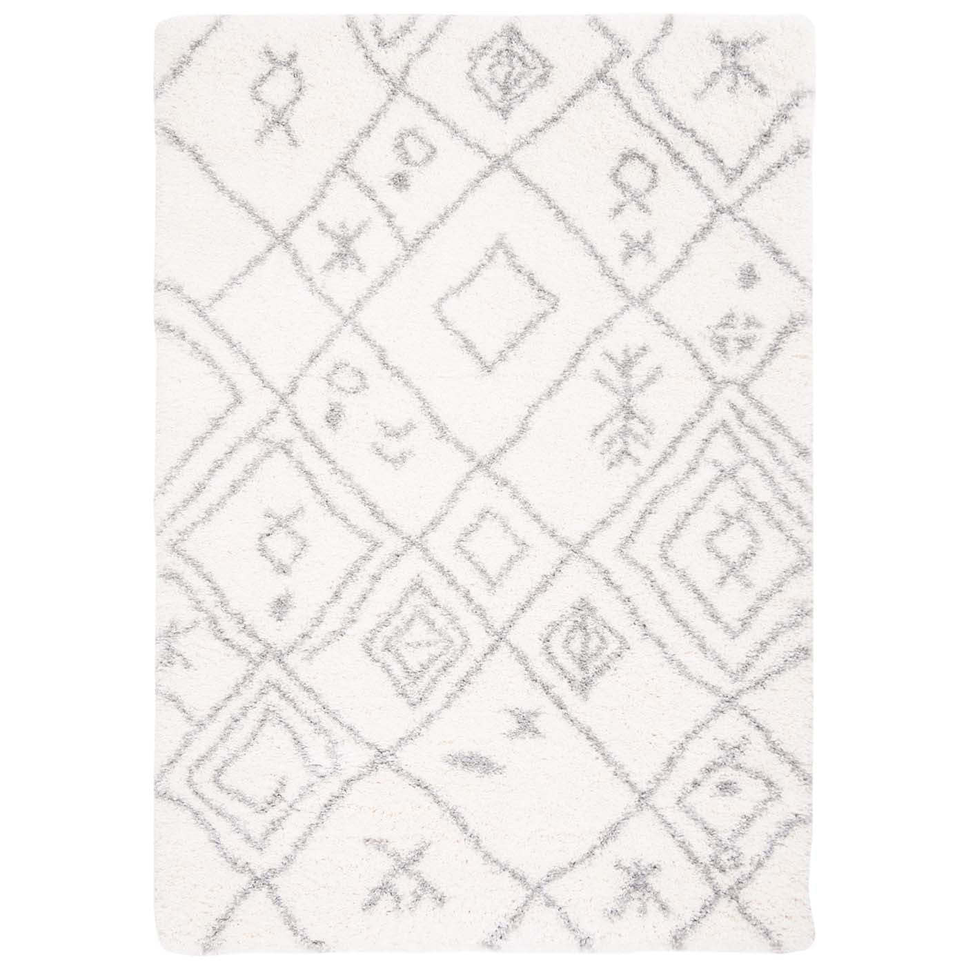 Safavieh Fontana Shag 836 Rug, FNT836 - Cream / Grey