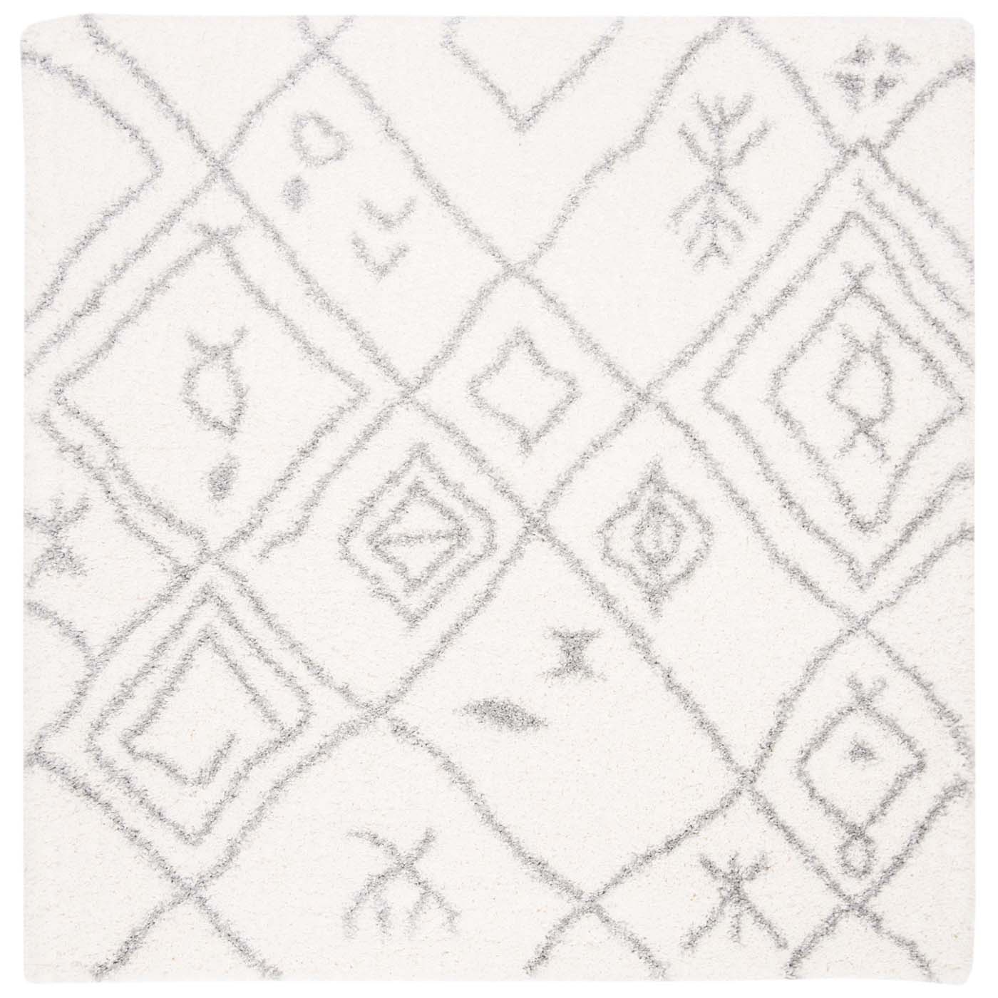 Safavieh Fontana Shag 836 Rug, FNT836 - Cream / Grey