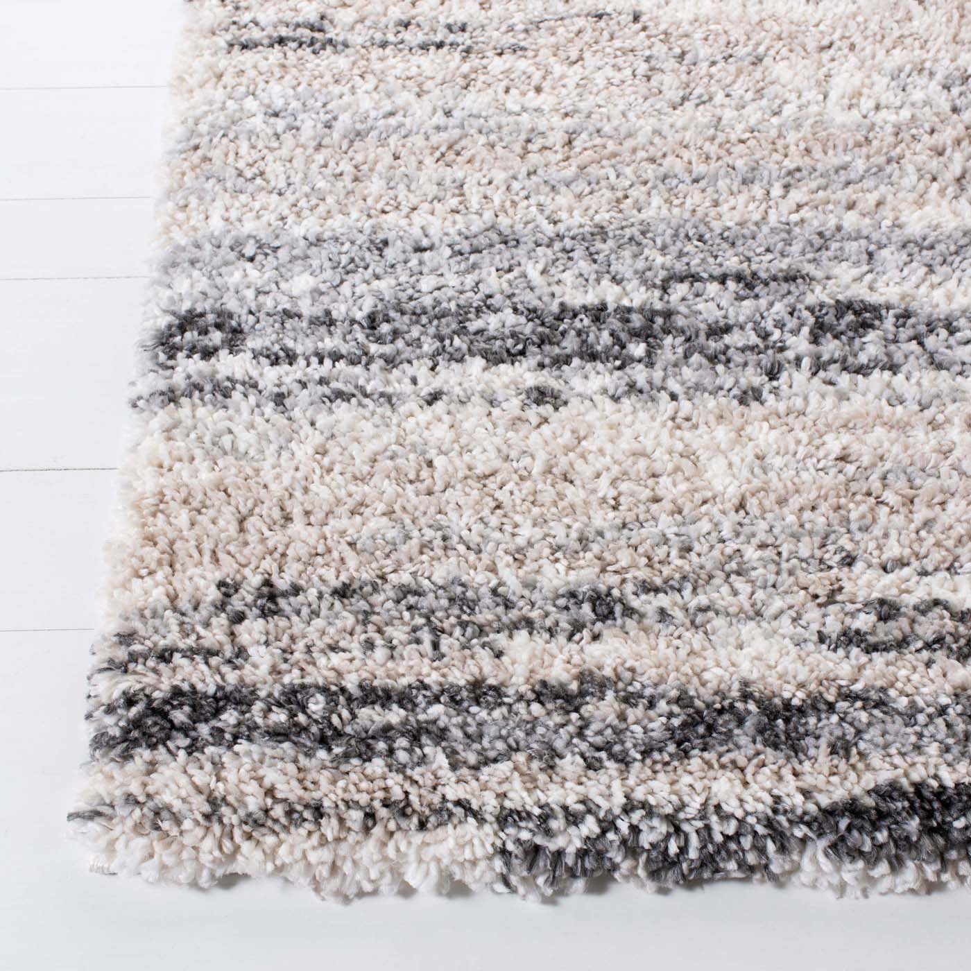 Safavieh Fontana Shag 842 Rug, FNT842 - Ivory / Grey