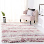 Safavieh Fontana Shag 842 Rug, FNT842 - Ivory / Pink