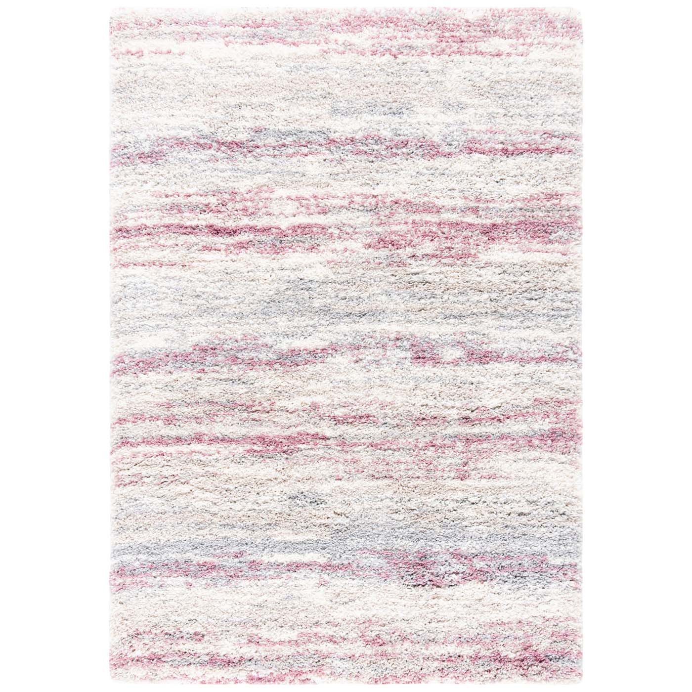 Safavieh Fontana Shag 842 Rug, FNT842 - Ivory / Pink