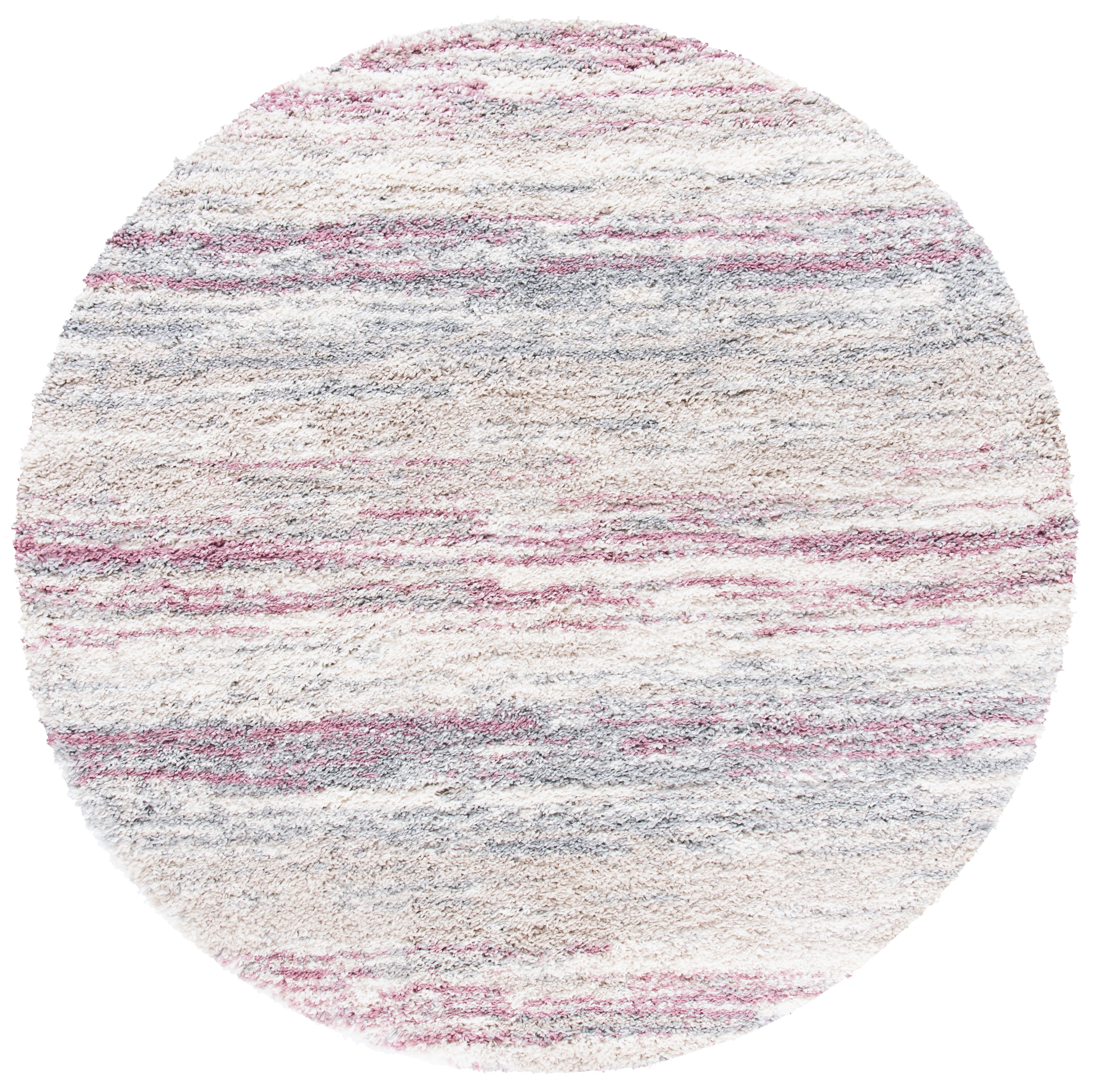 Safavieh Fontana Shag 842 Rug, FNT842 - Ivory / Pink