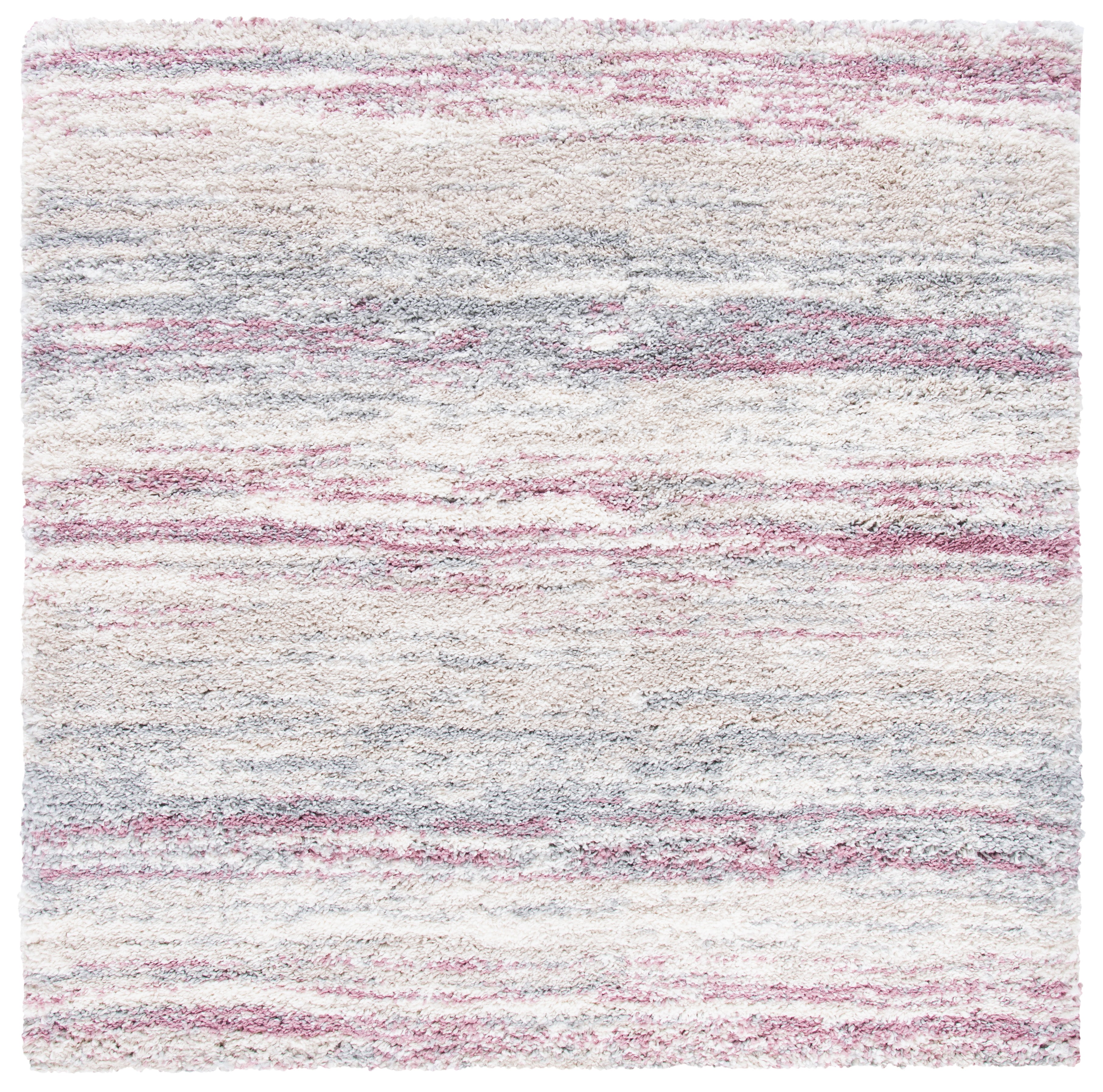 Safavieh Fontana Shag 842 Rug, FNT842 - Ivory / Pink