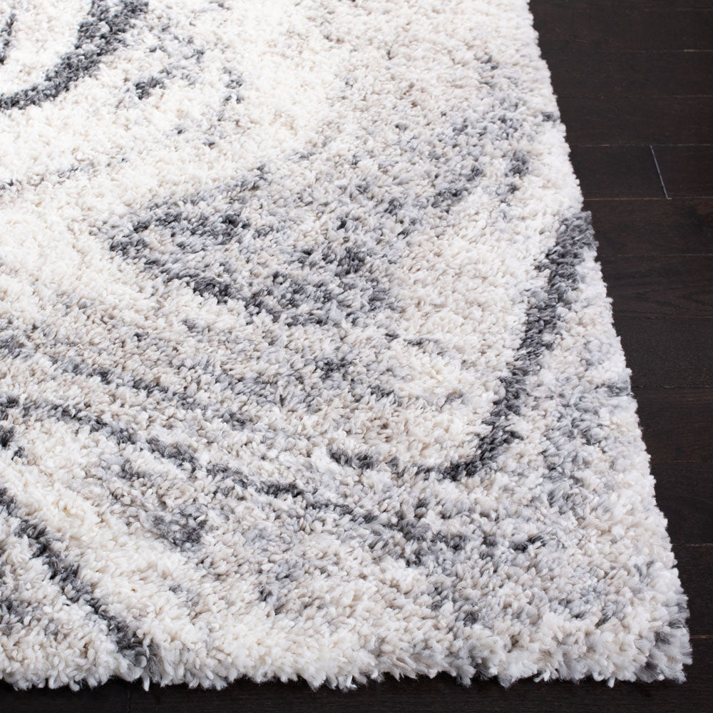 Safavieh Fontana Shag 848 Rug, FNT848 - Ivory / Grey