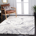 Safavieh Fontana Shag 848 Rug, FNT848 - Ivory / Grey