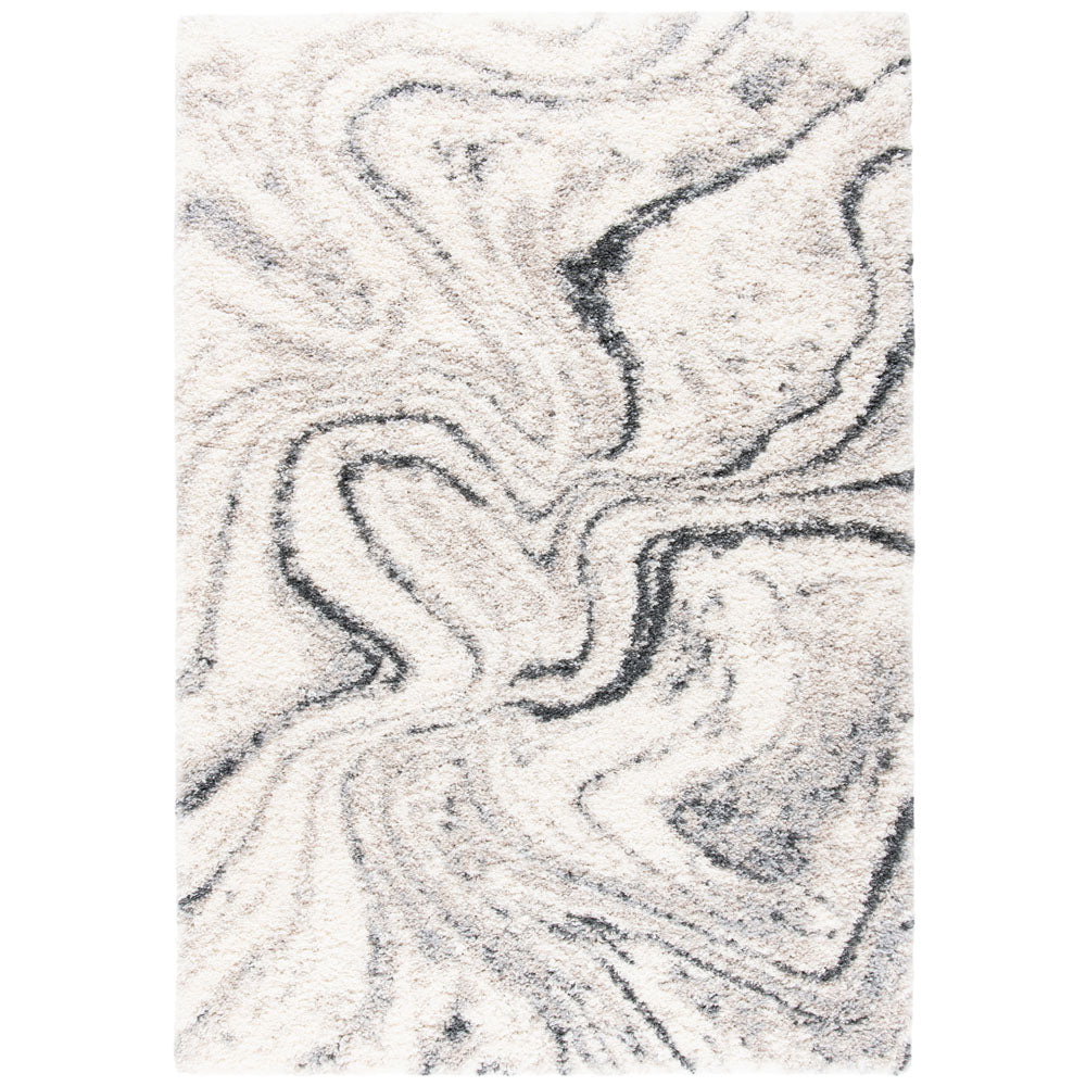 Safavieh Fontana Shag 848 Rug, FNT848 - Ivory / Grey