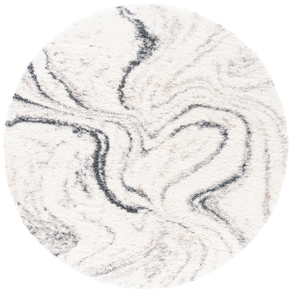 Safavieh Fontana Shag 848 Rug, FNT848 - Ivory / Grey