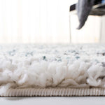 Safavieh Fontana Shag 850 Rug, FNT850 - Ivory / Teal