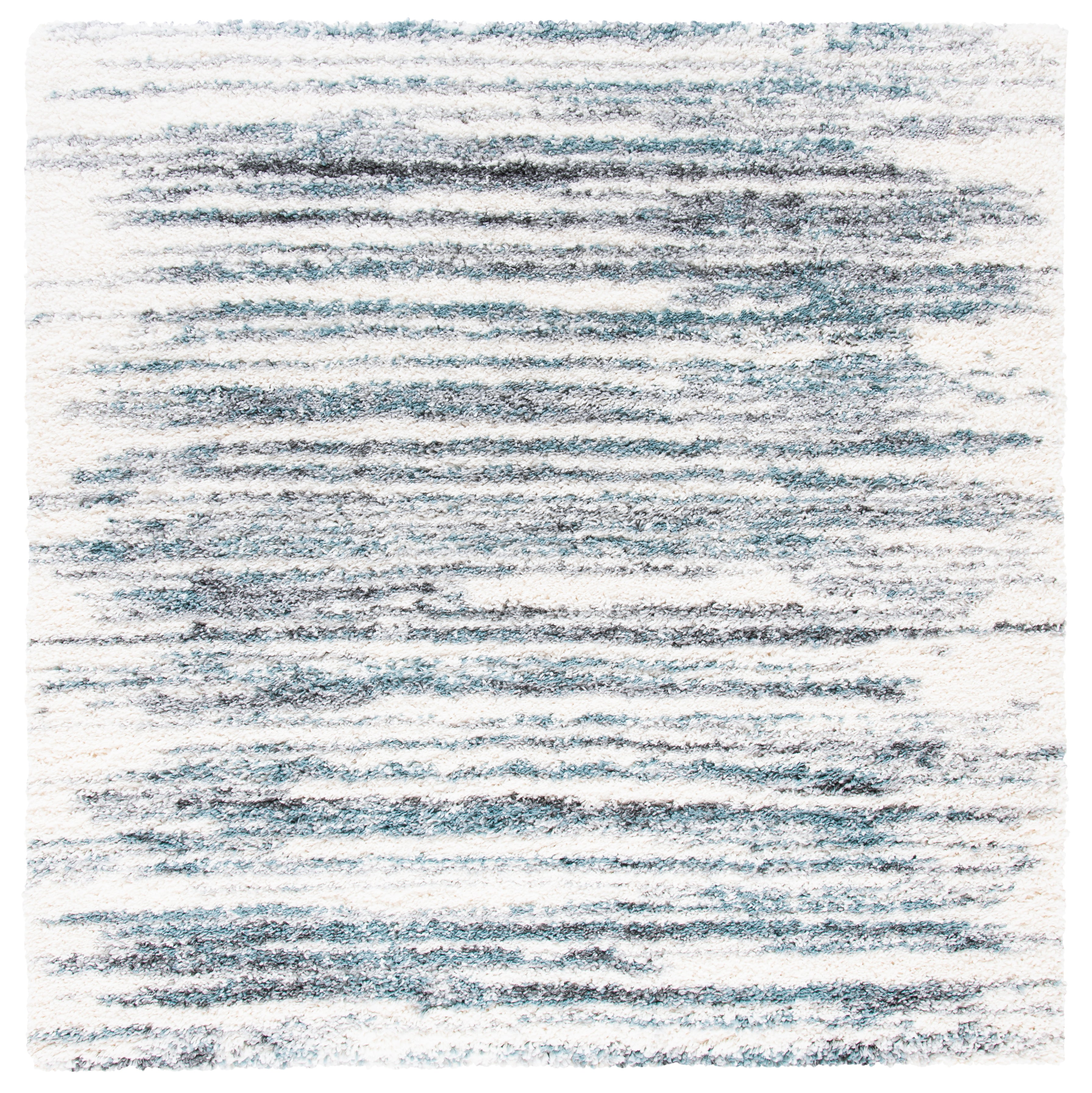 Safavieh Fontana Shag 850 Rug, FNT850 - Ivory / Teal