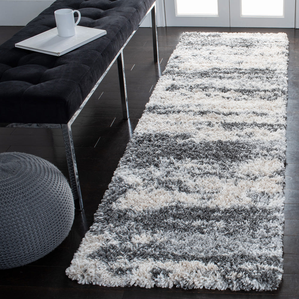 Safavieh Fontana Shag 853 Rug, FNT853 - Grey / Ivory