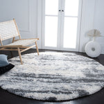 Safavieh Fontana Shag 853 Rug, FNT853 - Grey / Ivory
