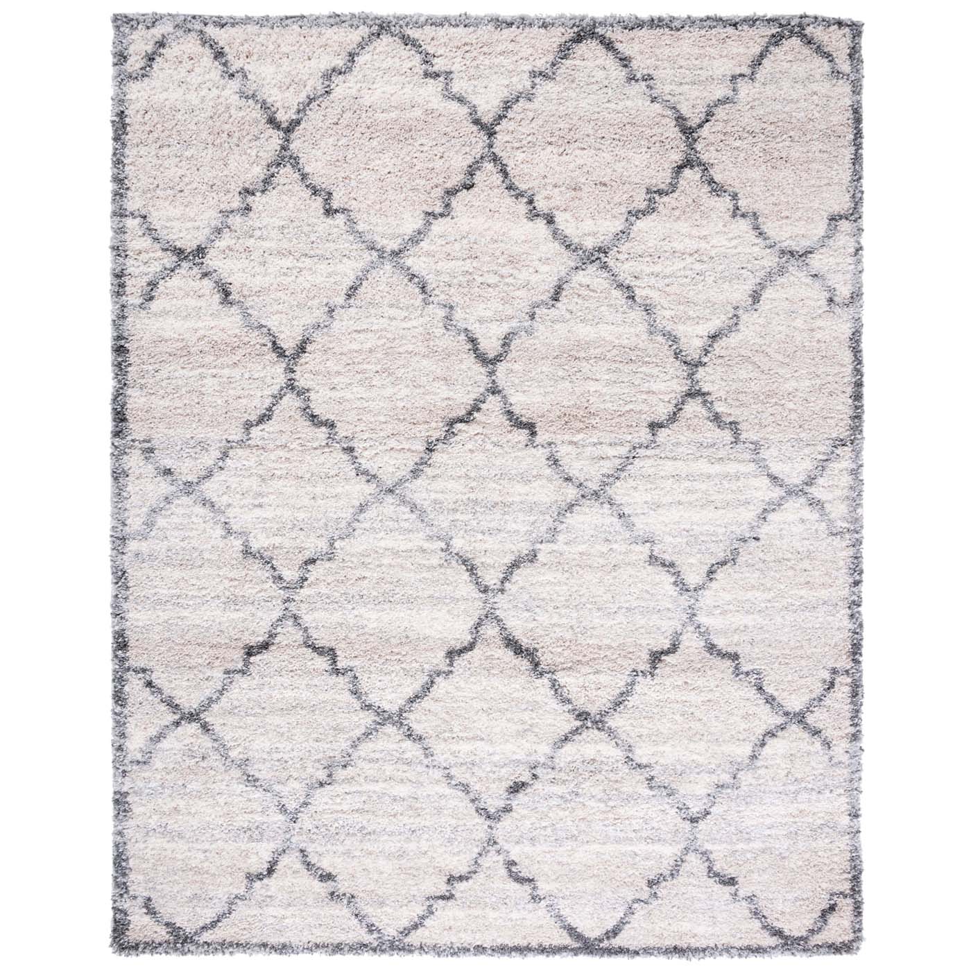 Safavieh Fontana Shag 854 Rug, FNT854 - Ivory / Grey