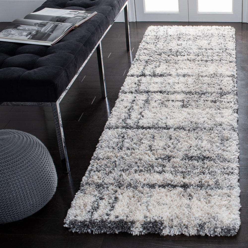 Safavieh Fontana Shag 855 Rug, FNT855 - Ivory / Grey