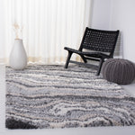 Safavieh Fontana Shag 865 Rug, FNT865 - Grey / Ivory