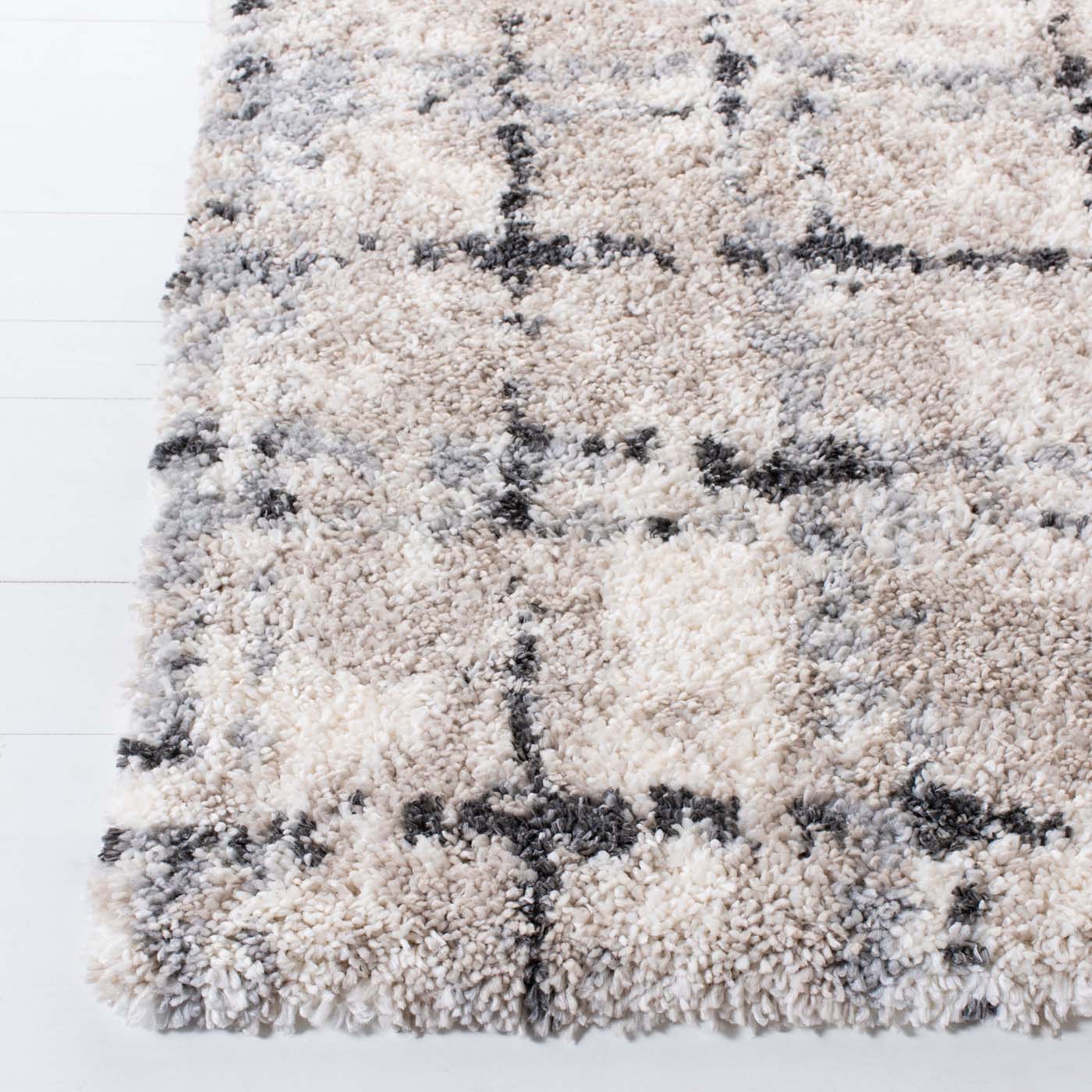 Safavieh Fontana Shag 868 Rug, FNT868 - Grey / Ivory