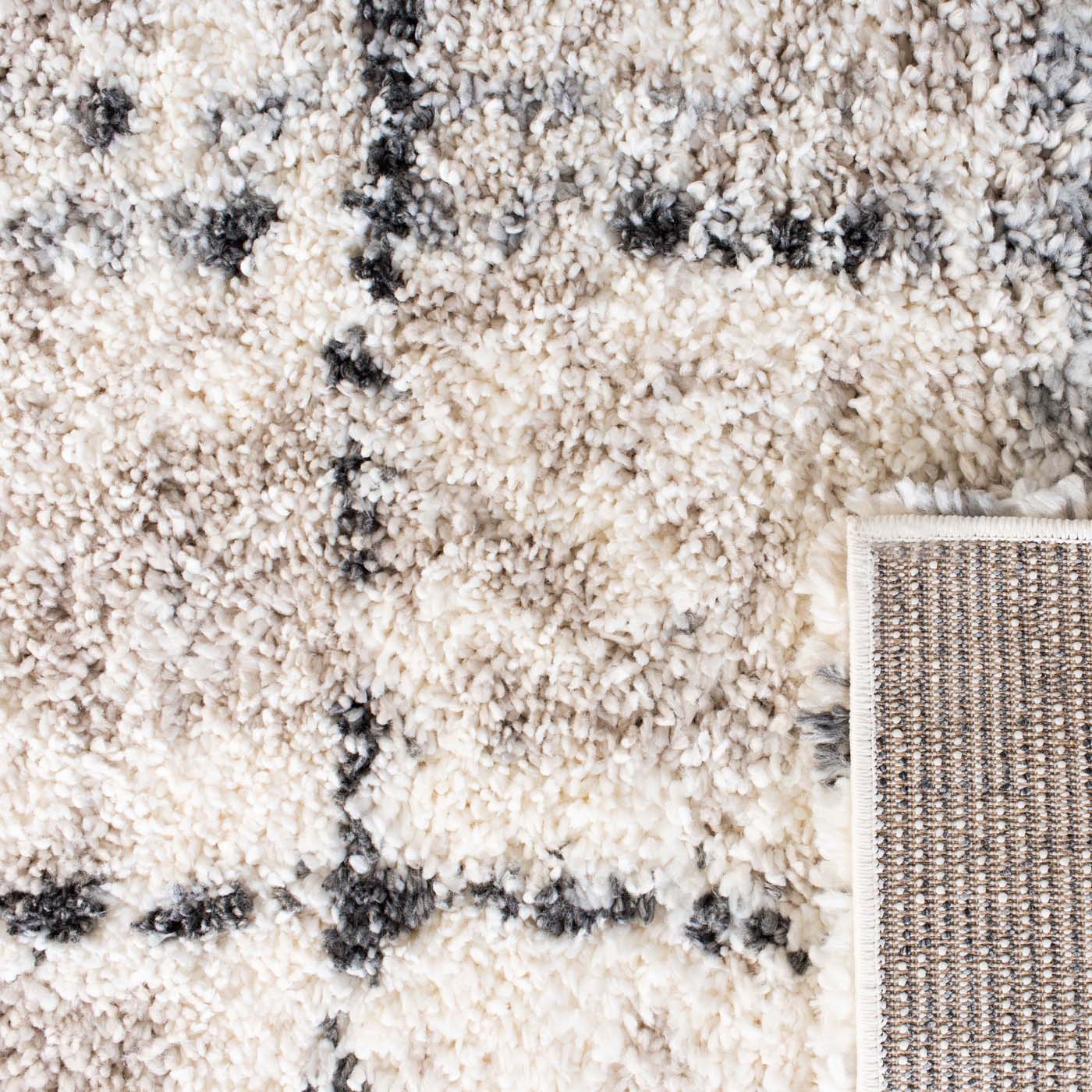 Safavieh Fontana Shag 868 Rug, FNT868 - Grey / Ivory