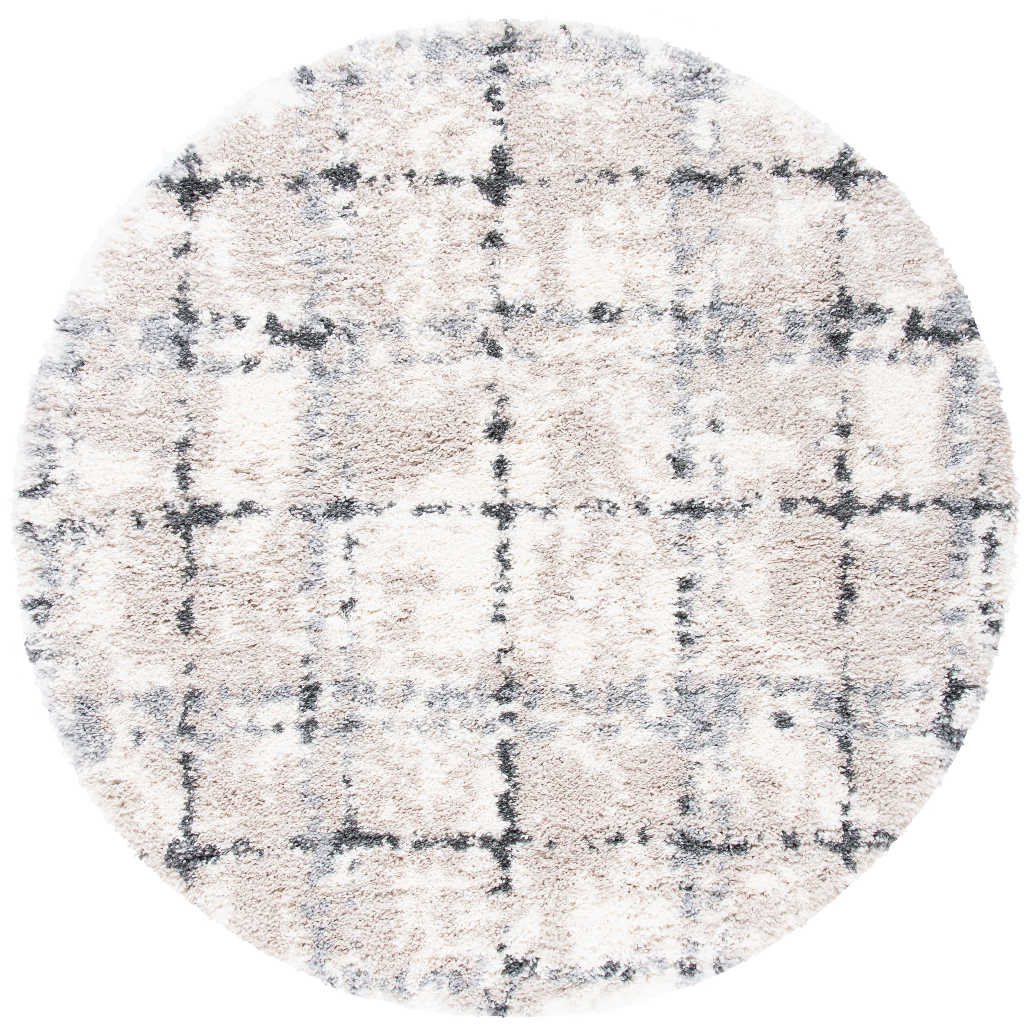 Safavieh Fontana Shag 868 Rug, FNT868 - Grey / Ivory