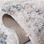 Safavieh Fontana Shag 873 Rug, FNT873 - Ivory / Teal