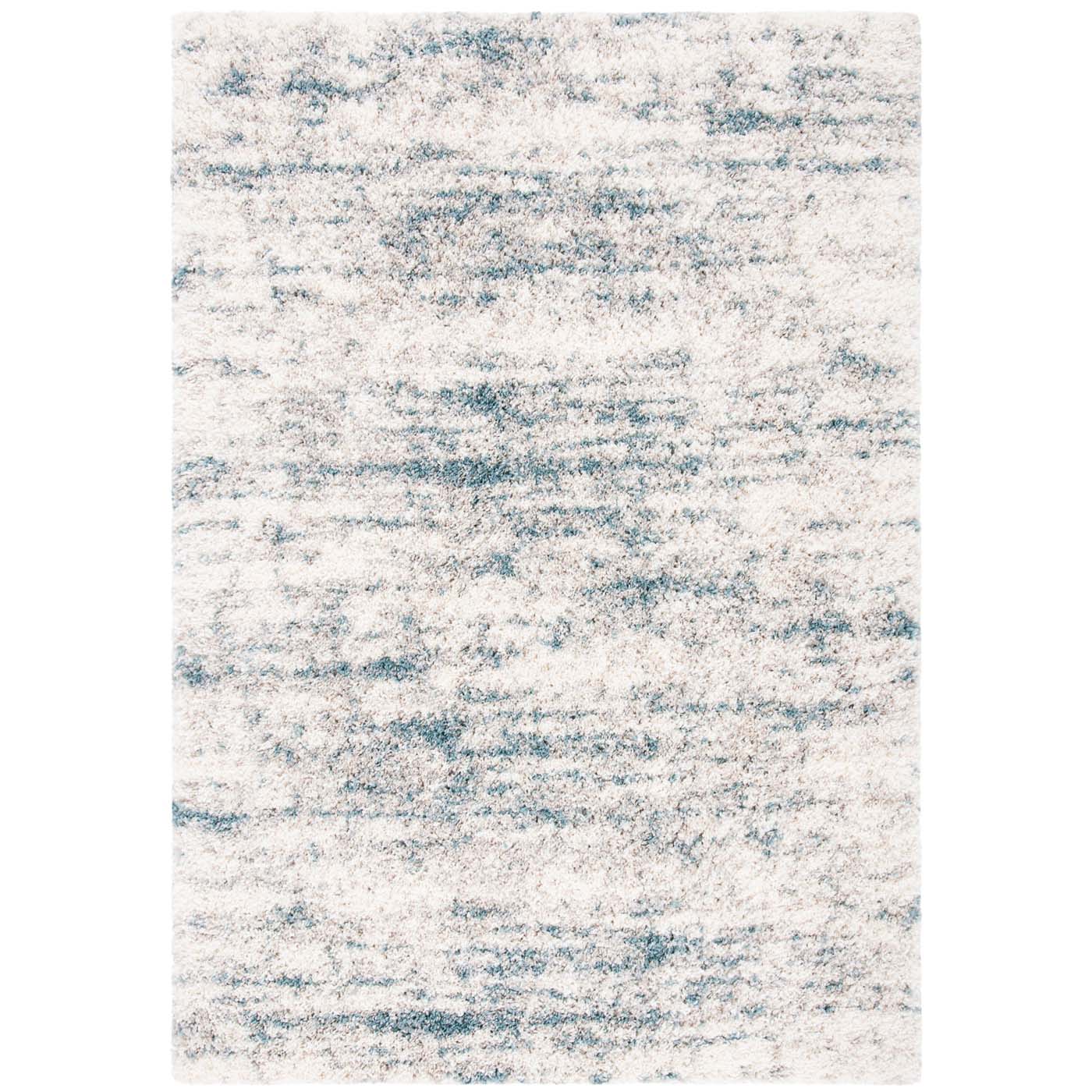 Safavieh Fontana Shag 873 Rug, FNT873 - Ivory / Teal