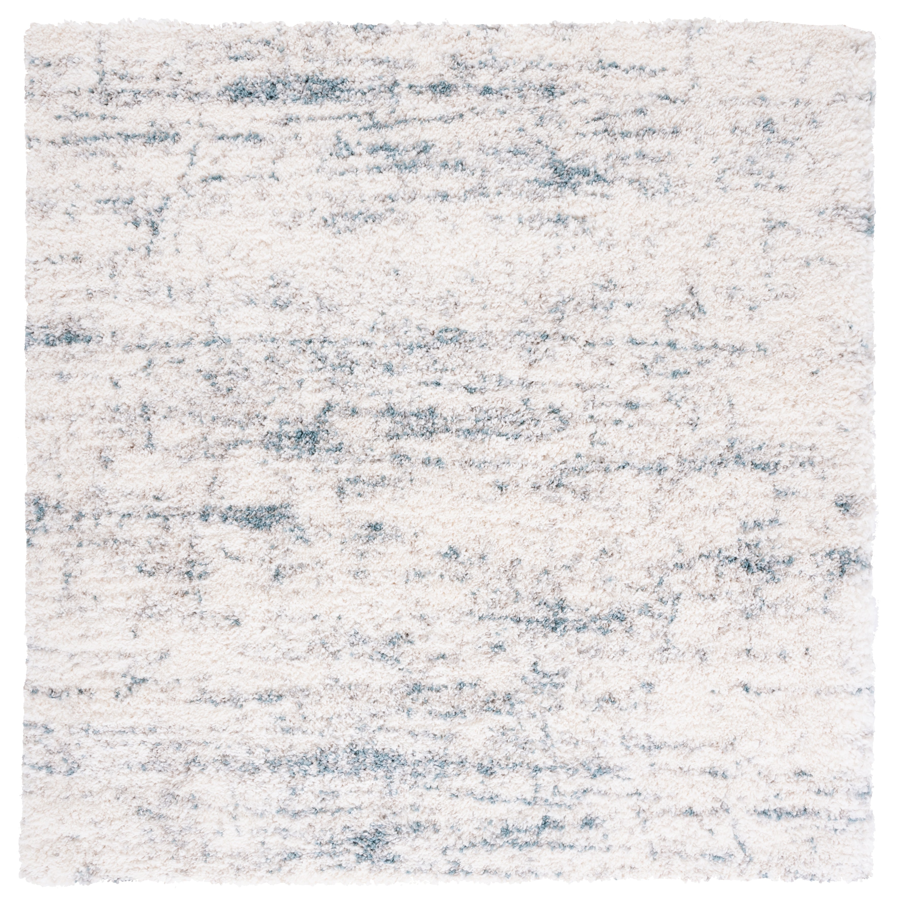 Safavieh Fontana Shag 873 Rug, FNT873 - Ivory / Teal