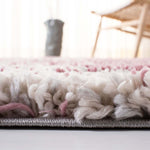 Safavieh Fontana Shag 875 Rug, FNT875 - Pink / Grey