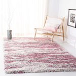 Safavieh Fontana Shag 875 Rug, FNT875 - Pink / Grey