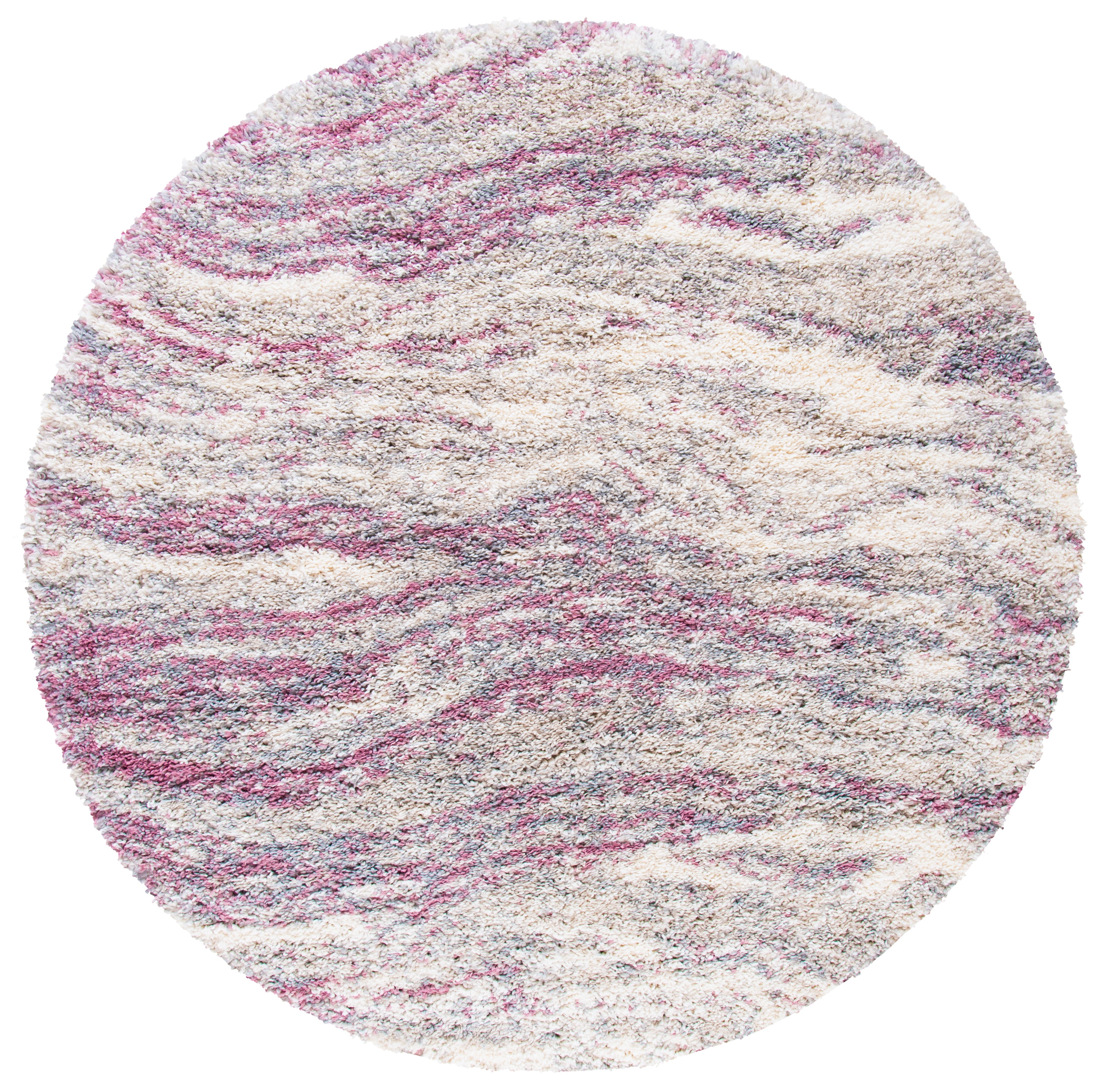 Safavieh Fontana Shag 875 Rug, FNT875 - Pink / Grey