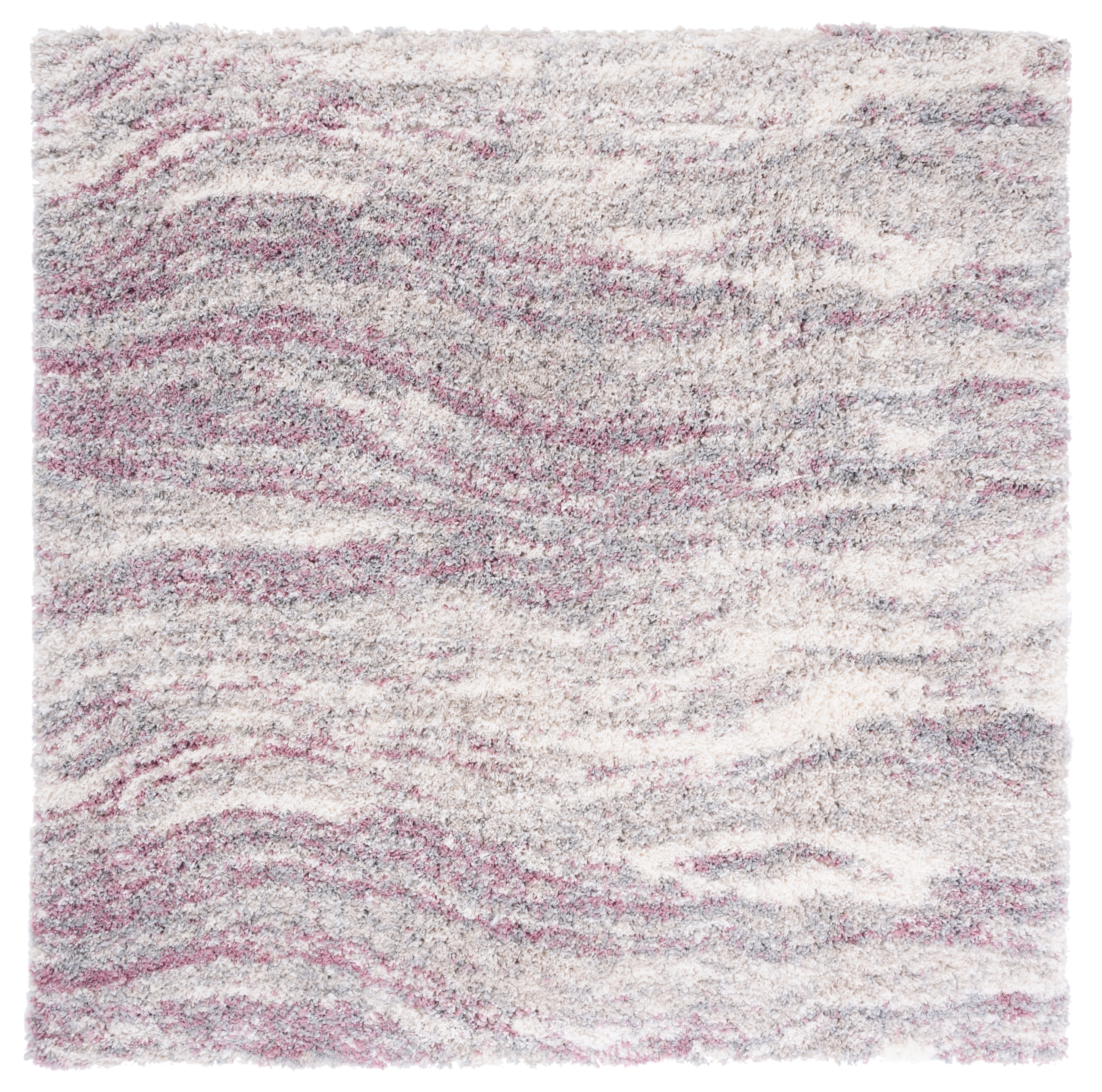 Safavieh Fontana Shag 875 Rug, FNT875 - Pink / Grey
