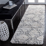 Safavieh Fontana Shag 881 Rug, FNT881 - Ivory / Grey