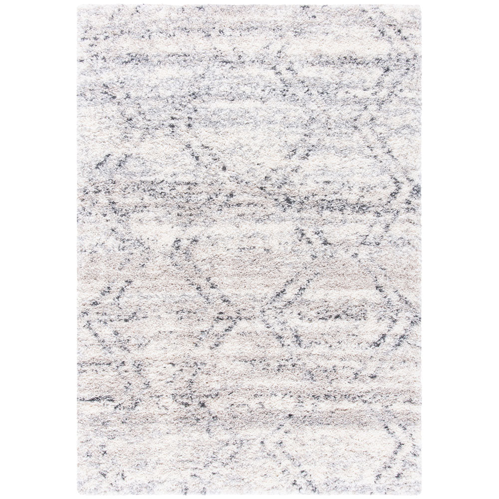 Safavieh Fontana Shag 881 Rug, FNT881 - Ivory / Grey