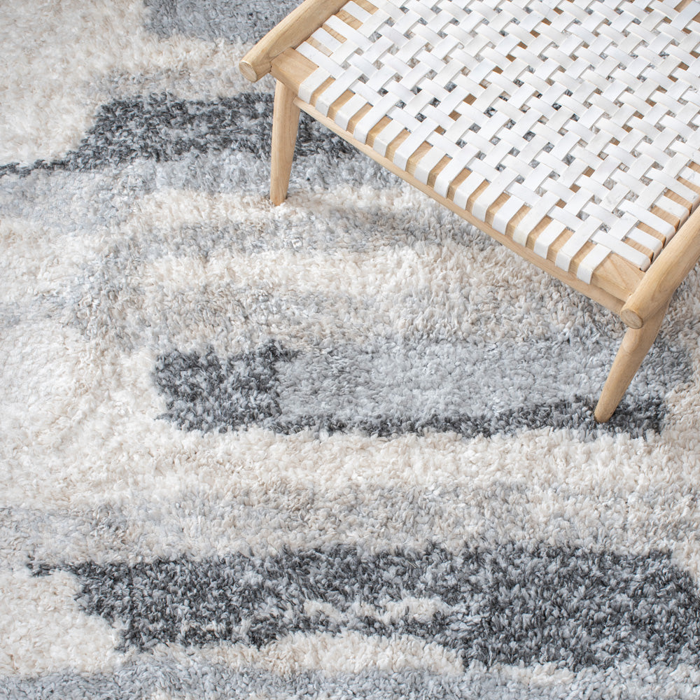 Safavieh Fontana Shag 890 Rug, FNT890 - Grey / Ivory