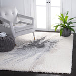 Safavieh Fontana Shag 892 Rug, FNT892 - Ivory / Grey