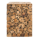 Safavieh Jefferson Stool , FOX1004 - Light Oak/Black