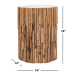 Safavieh Minidoka Round Stool , FOX1008 - Medium Oak