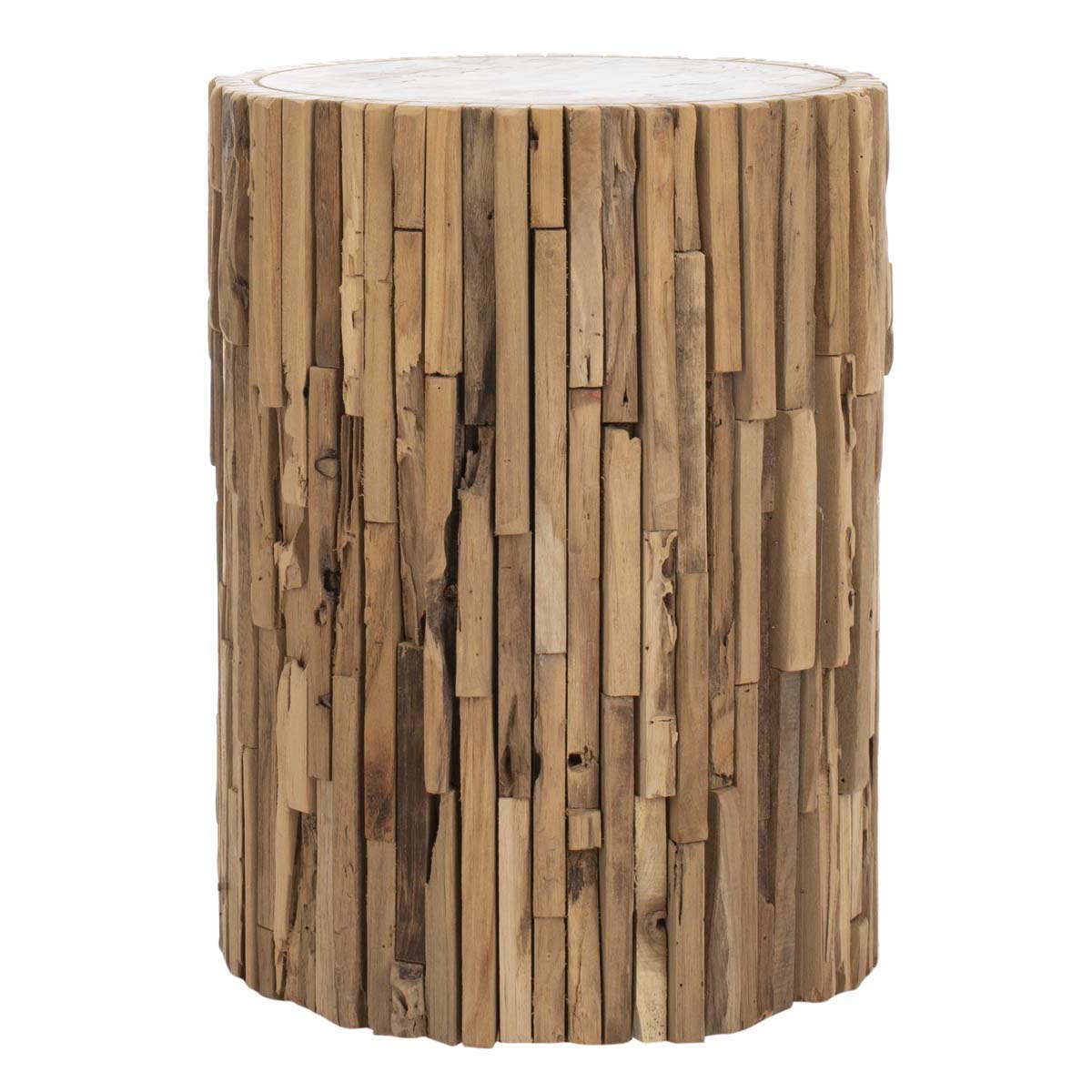 Safavieh Minidoka Round Stool , FOX1008 - Medium Oak