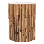 Safavieh Minidoka Round Stool , FOX1008 - Medium Oak